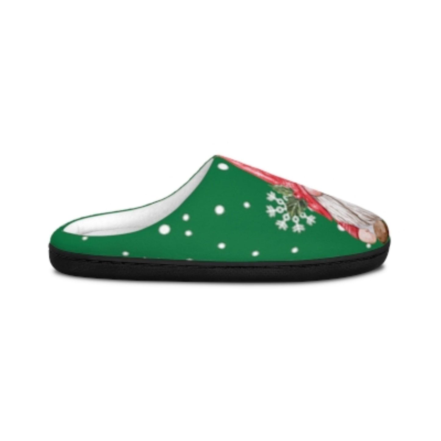 Festive Santa Gnome Slippers: Cozy Christmas Footwear for Women, Indoor Holiday House Shoes