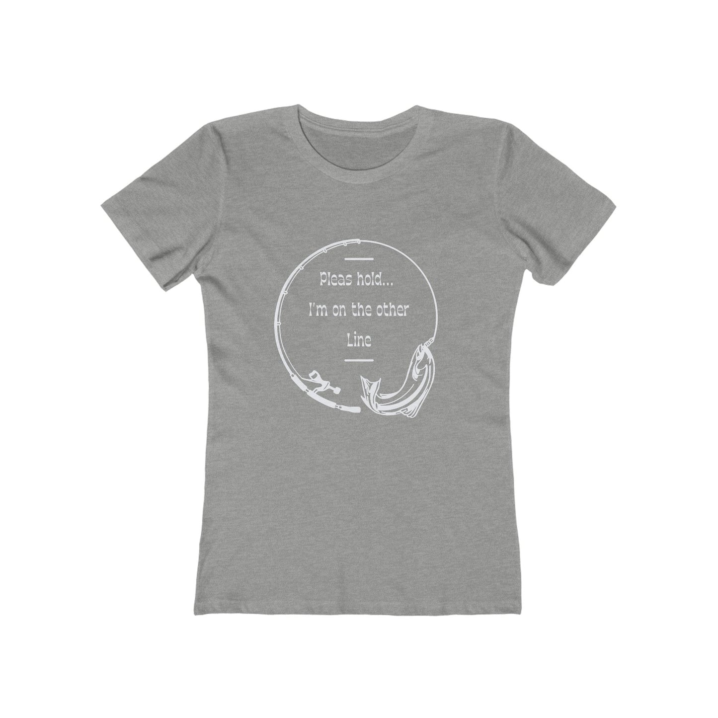 Funny Fishing T-Shirt – "Please Hold... I’m On the Other Line" Graphic Tee | Gift for Fisherman | Humor Outdoors Shirt for Anglers