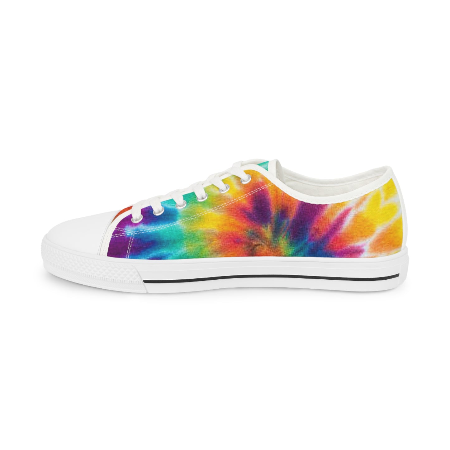 Tie-dye sneaker on a white background