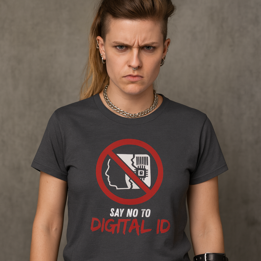 Anti-Digital ID Unisex T-Shirt - Say No to Digital ID