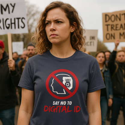 Anti-Digital ID Unisex T-Shirt - Say No to Digital ID