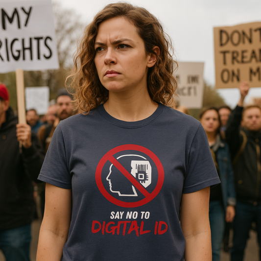 Anti-Digital ID Unisex T-Shirt - Say No to Digital ID