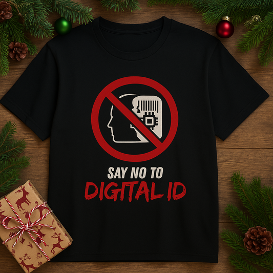 Anti-Digital ID Unisex T-Shirt - Say No to Digital ID