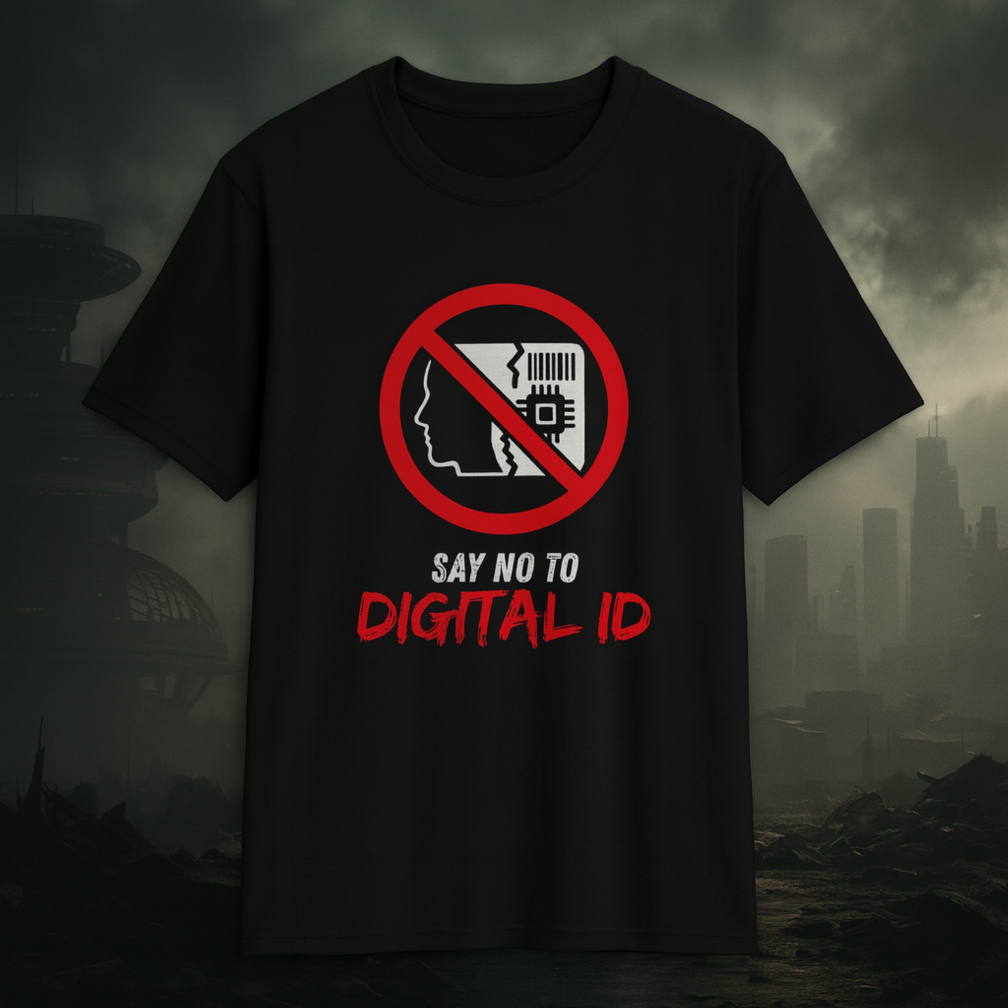 Anti-Digital ID Unisex T-Shirt - Say No to Digital ID