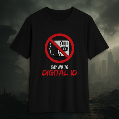 Anti-Digital ID Unisex T-Shirt - Say No to Digital ID