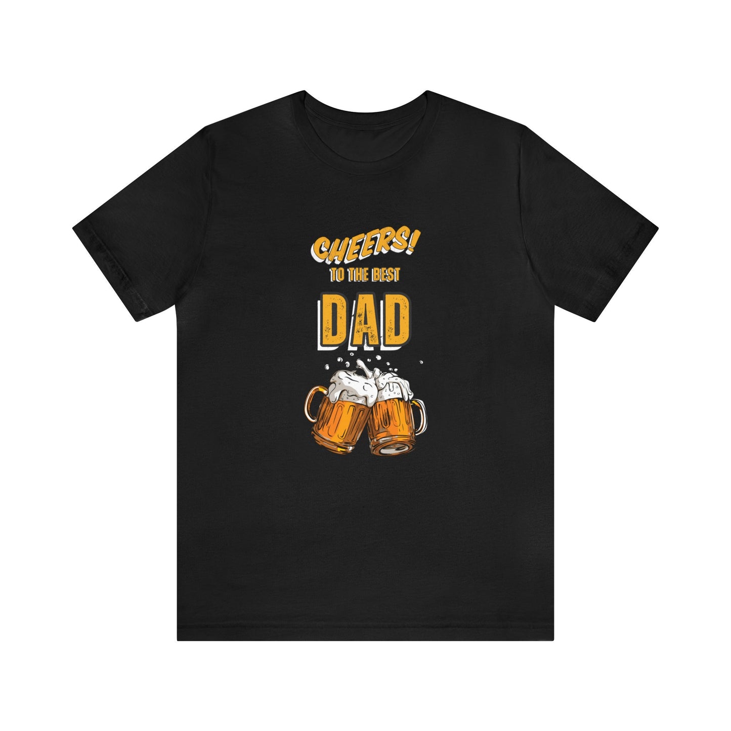 Gift Men Funny Father’s Day T-Shirt Cheers to the Best Dad T-Shirt Humorous Father’s Day T-Shirt  Best Dad Ever Funny T-Shirt Gift for Men