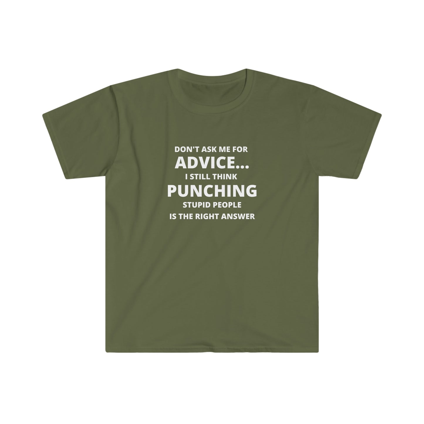 Casual Wear Sarcastic Advice T-Shirt Funny Quote Graphic Tee Witty Saying Shirt  Humor Statement Tee Casual Gift for Friends or Coworkers.