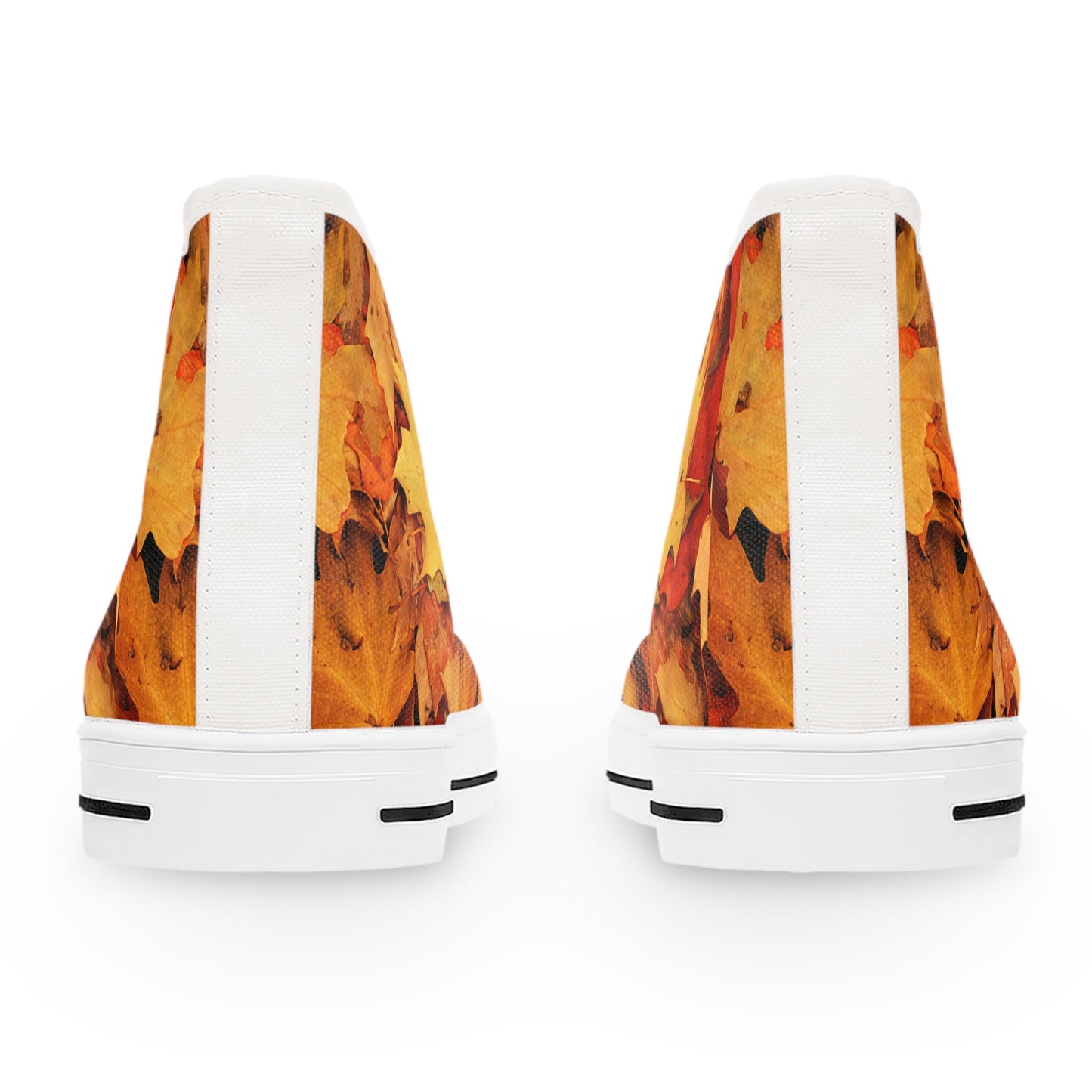 Autumn Leaf High Top Sneakers: Retro Fall Footwear for Women