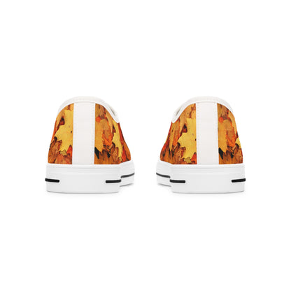 Autumn Leaf Print Low Top Sneakers