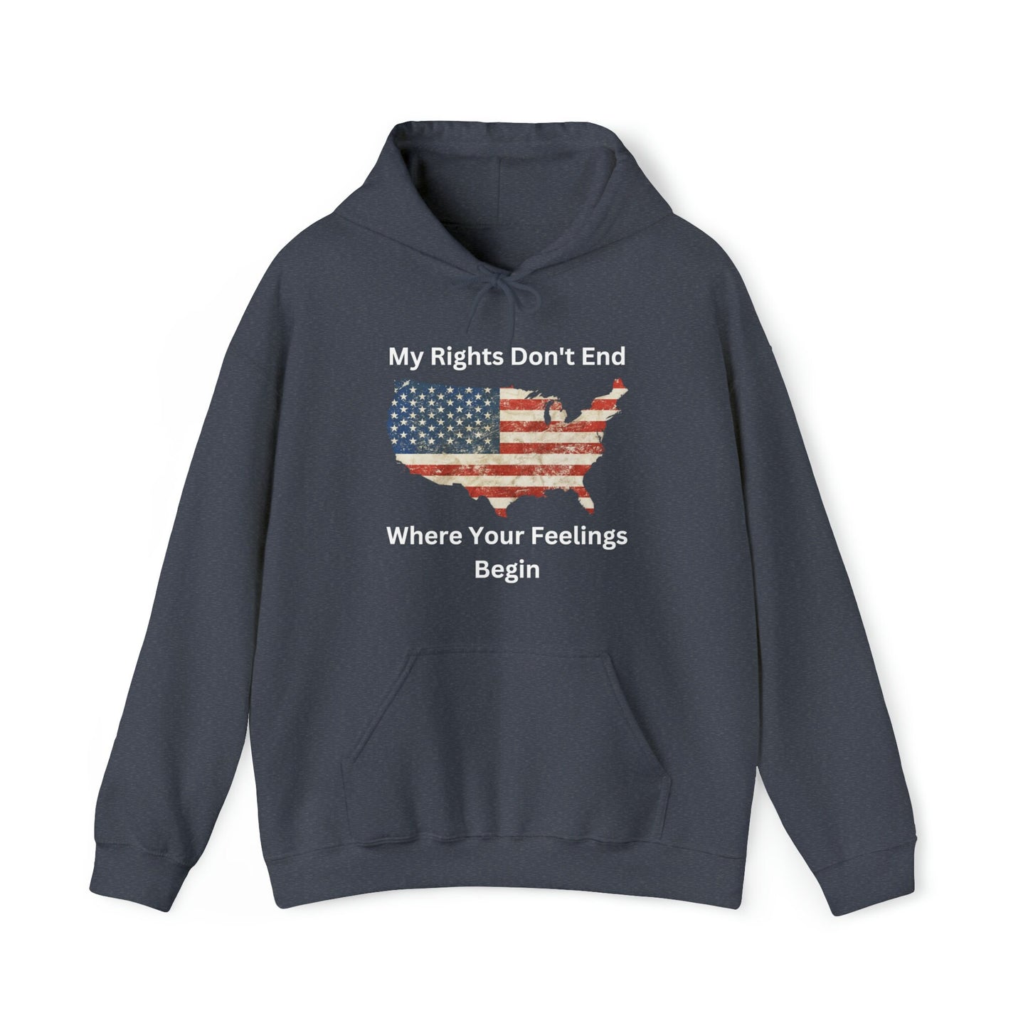 Freedom Statement Hoodie: Distressed USA Flag, Unisex Patriotic Sweatshirt
