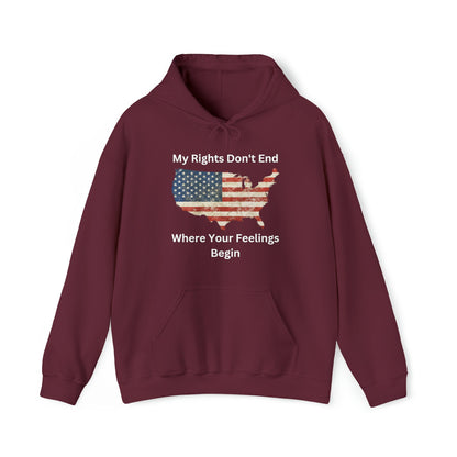 Freedom Statement Hoodie: Distressed USA Flag, Unisex Patriotic Sweatshirt