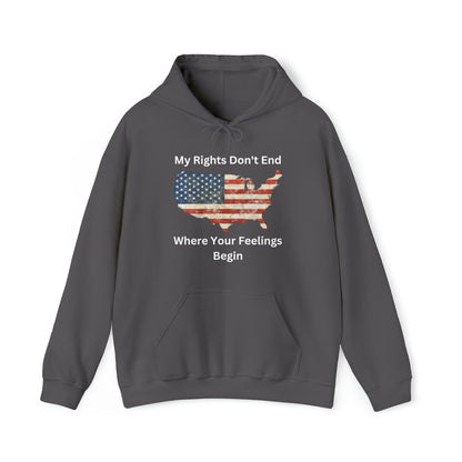 Freedom Statement Hoodie: Distressed USA Flag, Unisex Patriotic Sweatshirt