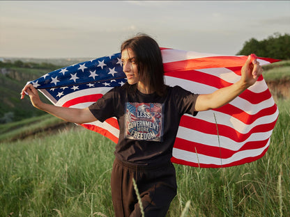 Gildan 64000 unisex t-shirt size chart with imperial and metric measurements for width, length, and sleeve length — includes sizes XS to 5XL with visual sizing guide for accurate fit.