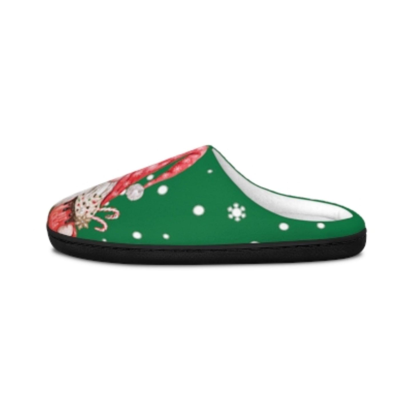 Festive Santa Gnome Slippers: Cozy Christmas Footwear for Women, Indoor Holiday House Shoes