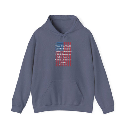 Patriotic Ben Franklin Quote Hoodie