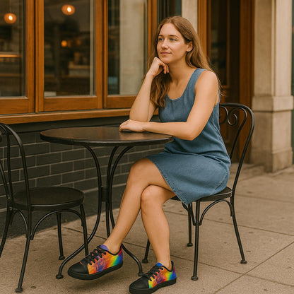 Low Top Tie Dye Retro Canvas Sneakers