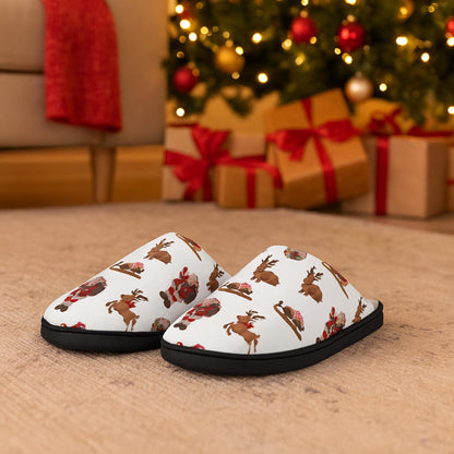 Christmas Santa & Reindeer Slippers