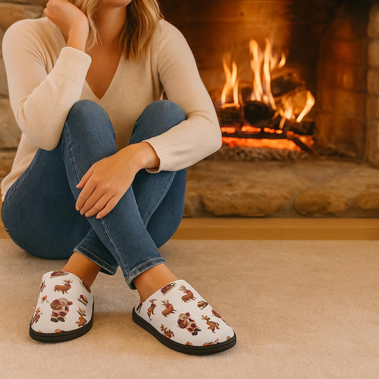 Christmas Santa & Reindeer Slippers