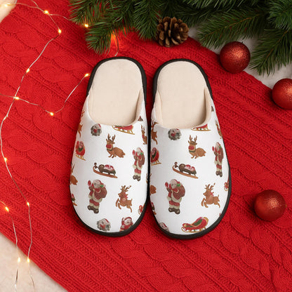 Christmas Santa & Reindeer Slippers