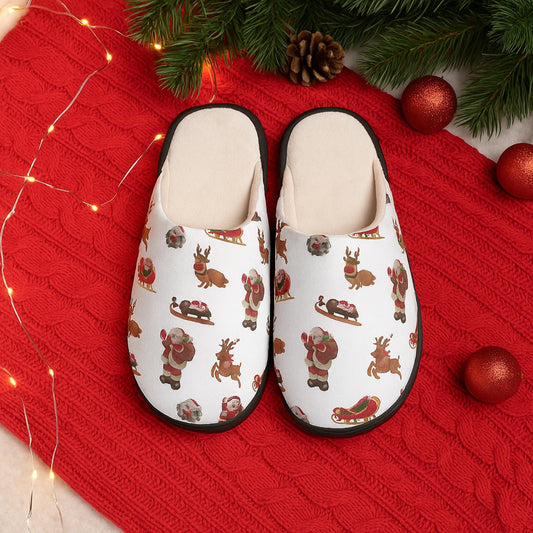 Christmas Santa & Reindeer Slippers