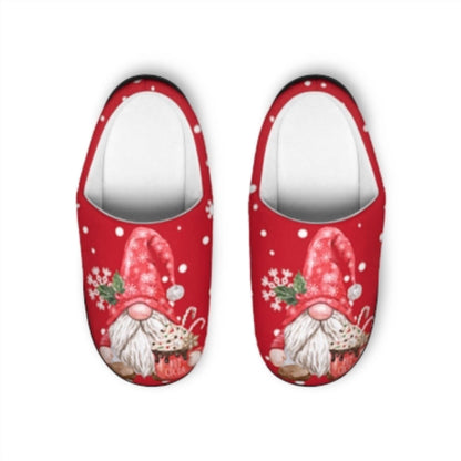 Festive Santa Gnome Slippers: Cozy Christmas House Shoes for Women, Adorable Holiday Footwear Gift