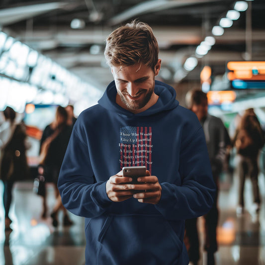 Patriotic Ben Franklin Quote Hoodie
