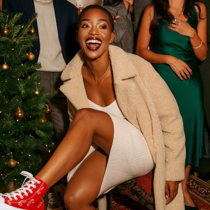 Women's Candy Cane High Top Sneakers