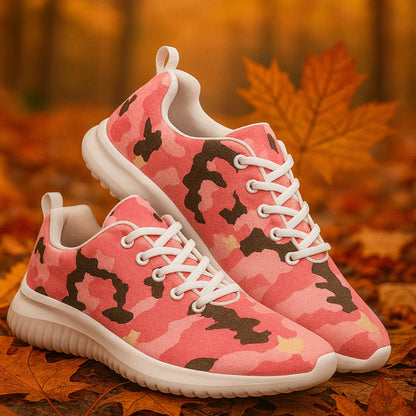 Pink Camo Athletic Lightweight Sneakers