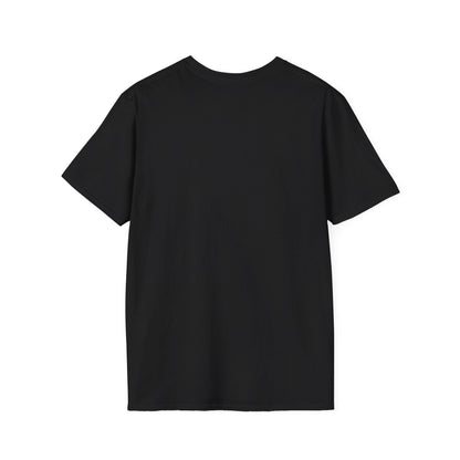 Flat lay of a black unisex t-shirt showing the back side. The shirt is displayed on a white background, highlighting its simple, classic cut with short sleeves and a crew neckline. No graphics or text are visible on the back