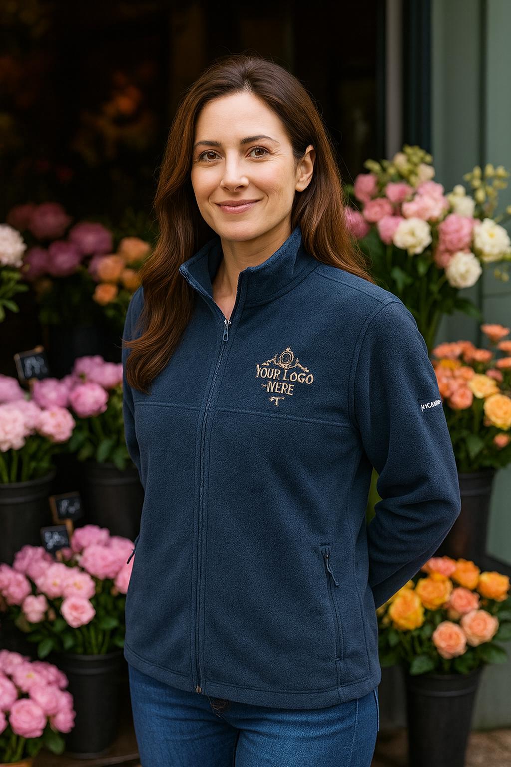 Personalized Columbia Fleece Jacket: Embroidered Logo for Corporate Gifts & Team Apparel