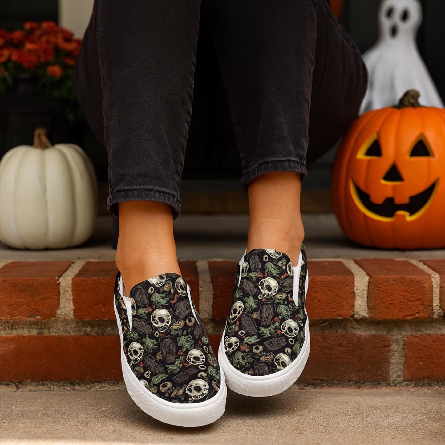 Halloween Gothic Spooky Eyeball Sneakers